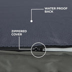 Best Pet Supplies Cute Dog Crate Mat Flat Bed with Waterproof Exterior, Thick Orthopedic Egg Foam Mattress, and Soft Sherpa Fleece Cover for Small, Medium, and Large Breeds - Gray, 30X20X3