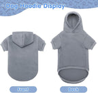 BINGPET Dog Hoodies - Fleece Lined Fall Dog Puppy Sweatshirt Soft Warm Sweater Winter Hooded Clothes for Small Medium Large Dogs & Cats
