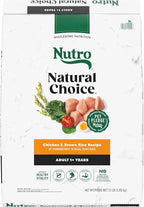 Nutro Natural Choice Adult Dry Dog Food, Chicken and Brown Rice Recipe, 13 lbs.
