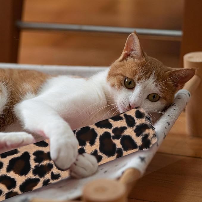 3Pcs Leopard Print Cat Kicker Toy with Organic Catnip - Durable Chew Pillow for Indoor Cats, Plush Catnip Toys for Play & Calming, Soft Cat Bed Stuffing (Leopard)