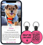 MYLUCKYTAG Silent Silicone QR Code Dog Tags - Scan QR, Receive Instant Pet Location Alert Email