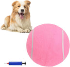 SCENEREAL Large Tennis Ball for Dogs, 9.5" Inflatable Dog Toy Balls for Large Medium Small Dogs Puppies, Funny Interactive Sports Ball for Indoor Outdoor Training Playing