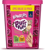Bonkers Purrpops Freeze Dried Chicken & Catnip Flavor Lollipop Cat Treats, Healthy Single Ingredient Treats, Training Treats or Food Topper, for All Breeds and Ages, Value Pack (32 Pieces)