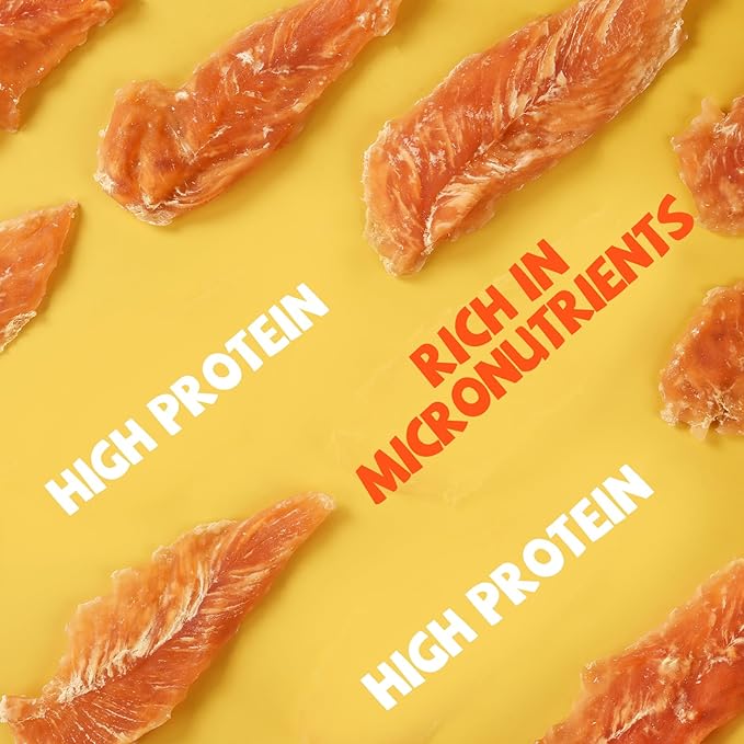 Dog Treats Chicken Jerky Tenders, Healthy Human Grade Chicken w/Taurine Rawhide-Free Grain-Free, High Protein Training Reward Treats Snacks for Small Medium Large Breed, 12 Counts, 10.6 oz