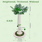 Cat Scratching Post 38" Tall Scratching Post for Indoor Cats Cat Scratcher Cat Tree Wrapped Sisal Rope Large Cat Scratching Post Cute Cat Scratching with Interactive Dangling Balls and Spring Ball