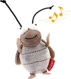 Gigwi Squeaky Cricket Cat Toy,Interactive Cat Toys Electronic Motion Activated Bug Sound，Automatic Cats Play Squeaky Toy for Indoor Fun