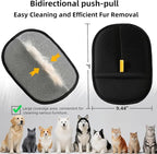 2Pcs Electrostatic Pet Hair Removal Gloves for Cats & Dogs,2025 New Upgraded Reusable Quick De-Shedding Grooming Gloves,Animal Fur Remover Tool for Couch,Carpet,Furniture, Car Seat,Clothing,Curtain