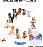 LED Dog Collar, Rechargeable Light Up Dog Collars,IP67 Waterproof Dog Lights for Night Walking，Adjustable, Reusable Safety Necklace for Small Medium Large Dogs (Pink)