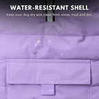 Spark Paws Dog Winter Jacket, Water-Resistant Coat, Warm Reflective Windproof Fleece-Interior, for Medium and Large Dogs - Lilac - S