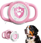 Waterproof AirTag Dog Collar Holder for Apple Tracker Pink