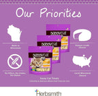 Herbsmith Sassy Cat Treats – Freeze-Dried White Cheddar – Human-Grade Wisconsin Cheese – Natural Snack for Picky Eaters – 1 Ingredient – USA Made – 4.6 oz