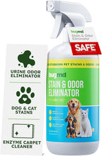 BugMD Enzyme Cleaner for Dog & Cat Urine | Pet Stain and Odor Remover for Carpet & Home | Unscented Urine Destroyer & Deodorizer