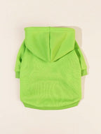 QWINEE Basic Dog Hoodie Sweatshirt Puppy Sweater Warm Cat Costumes Pet Clothes for Chihuahua Puppy Kitten Small Medium Dogs Green X-Small