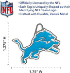NFL Detroit Lions Engraving Pet ID Tags in 32 Team Logo Shapes Personalized Dog Tags and Cat Tags with 3 Lines of Customizable Text for Tracking & Safety. Stainless Steel Pet ID Tracking Tags