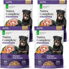 ULTIMATE PET NUTRITION Nutra Complete, 100% Freeze Dried Veterinarian Formulated Raw Dog Food with Antioxidants Prebiotics and Amino Acids, (1 Pound (Pack of 4), Pork)