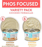 Weruva Wx Phos Focused, Chicken Formulas Variety Pack, 3oz Can (Pack of 12)
