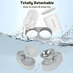 2 in 1 Automatic Dog Feeder and Water Dispenser,All-in-One Gravity 2.6L Pet Waterer, 2.4L Pet Feeder for Small Medium Cats Dogs