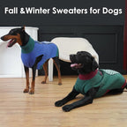 5XL Dog Sweaters for Large Dogs, Thick Turtleneck Sweater with Leash Hole, Easy to Put on Stretchy Christmas Pullover, Dog Clothes for Cozy Home Sleep & Warm Outdoor Walk, Green XXXXXL