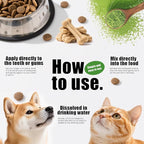 Dog Dental Powder with Probiotics & Brown Algae – Advanced Plaque Remover for Dogs, Teeth Cleaning Formula to Reduce Tartar & Freshen Breath, 90g Pet Dental Care Supplement (90, Grams)