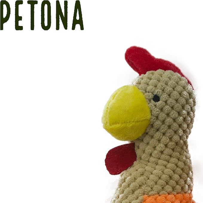 Squeaky Plush Dog Toys, Tug of War Dog Toy, Chicken Plush Puppy Toys with Pull Rope, Interactive Dog Toys for Small, Middle, and Big Dogs (Hen)