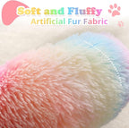 JOLLYVOGUE Dog & Cat Bed, Calming Anti-Anxiety Pet Bed for Small Dogs, Fluffy Donut Cushion for Small and Medium Pets (23")