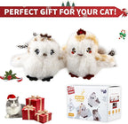 Gigwi Flappy Bird Cat Toy For Indoor Cats, Rechargeable Lifelike Sandpiper Interactive Flapping Bird Cat Toy Tweet, Flapping Wings & Lively Chirping, Catnip Toys For Kitten, Touch Activated (Couple)