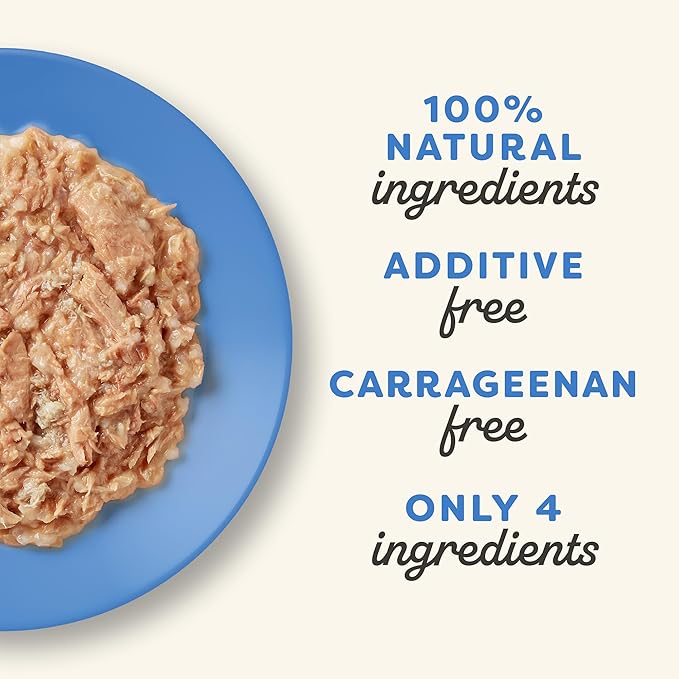 Applaws Natural Wet Canned Cat Food, Limited Ingredient, Protein with No Artificial Additives, Tuna Fillet & Crab in Broth (24 x 5.5oz Cans)