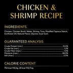 Sheba Selections Filets in Broth Adult Wet Cat Meal Complement Chicken & Shrimp Recipe, 1.3 oz. Cups, 12 Count