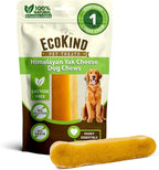 EcoKind Premium Gold Yak Cheese Himalayan Dog Chews, Dog Treats Large Breed, All Natural, High Protein, for Aggressive Chewers, Large - 1 Chew