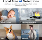 IMILAB C40 4K Indoor Security Camera, Room Camera for Kid/Baby/Pet, 5G WiFi Pan/Tilt Indoor Cam/Person Pet Track, Powerful AI Detection, Color Night Vision, SD/Cloud Storage, Easy Pairing, Plug in.