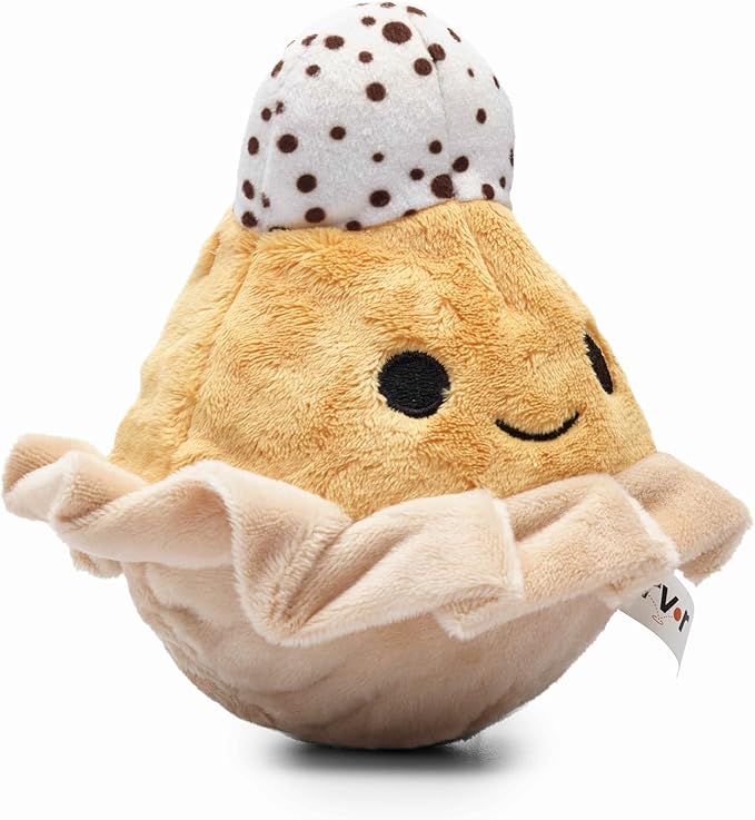 Flourish Pets 2 in 1 Multi-Layer Chew Toy for Active Dogs | Non-Toxic BPA Free Double Stitched Soft Fabric Exterior Dog Toys | Long-Lasting Dog Plush Toys – Pumpkin Pie