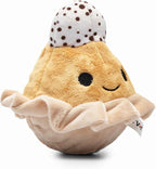 Flourish Pets 2 in 1 Multi-Layer Chew Toy for Active Dogs | Non-Toxic BPA Free Double Stitched Soft Fabric Exterior Dog Toys | Long-Lasting Dog Plush Toys – Pumpkin Pie