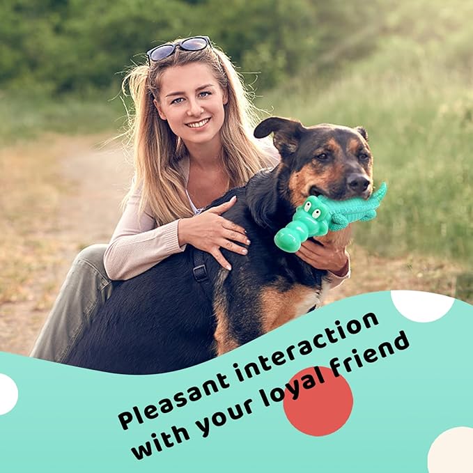 Large Dog Chew Toys for Aggressive Chewers： Almost Indestructible Dog Toy to Keep Them Busy & Reduce Boredom-Gift Toys for Small Medium, Large Breed