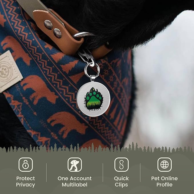 Personalized Dog Tags - Custom Dog Name Tags with QR Code for Instant Pet Location Alerts
