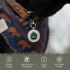 Personalized Dog Tags - Custom Dog Name Tags with QR Code for Instant Pet Location Alerts