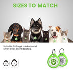 Cat Tags Personalized Small, QR Code Cat Name Tags for Kitten Collar, Scan Location Alerts, Green S
