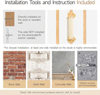 MEWOOFUN Cat Scratching Post, 22.8'' x 5.1'' Cat Wall Furniture, Wooden Sisal Cat Scratchers for Indoor Cats, Wall Mounted Tall Cat Scratching Post for Multi-Functions