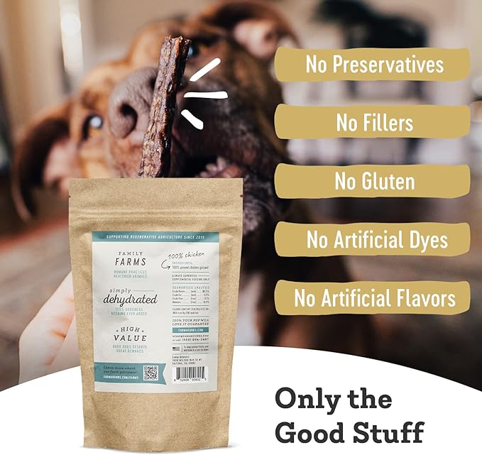 Farm Hounds - Bundle Gizzards - Premium Chicken, Duck, & Turkey Jerky for Dogs - from 100% Humanely Raised - Break-to-Size - Great for Training & Treats - No Added Fillers - Made in USA - 3 Pack