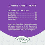 Natures Logic NL00180 Grain-Free Rabbit Feast Wet Dog Food, One Size