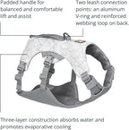 Ruffwear, Swamp Cooler Dog Harness, Lightweight with Evaporative Cooling for Hot Weather, Graphite Gray, Large/X-Large