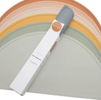 Waterproof Silicone Pet Food Mat - Non-Slip, Spill-Proof Feeding Mats for Floors, Raised Edge Design, Easy-to-Clean Mat for Dog & Cat Bowls, 21" Across x 10.5" Deep, Medium-Terracotta