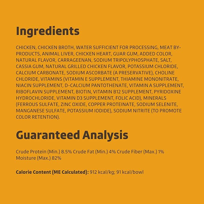 Amazon Brand - Wonder Bound Small Breed Wet Dog Food, Grilled Chicken Flavor, Loaf in Gravy, 3.5 Ounce (Pack of 12)