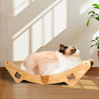 Sisal Cat Scratcher Bed for Indoor Small Medium Large Cat Hammock Lounge Scratching Post Board Wooden Perch Furniture