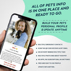 MYLUCKYTAG QR Code Personalized Dog Tag - Stainless Steel, Engraved, Durable Pet ID with Online Profile and Location Alerts