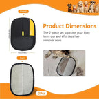 2 Pcs Pet Hair Removal Glove for Cats & Dogs,Newly Upgraded Pet Hair Gloves Electrostatic Pet Hair Remover Gloves,Reusable Pet Hair Remover Tool For Couch Clothes Carpet Car Seat,9.45 *7.1 in