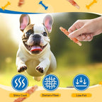 gazeupon Dog Treats, Chicken Wrapped Oat Biscuits Stick, Dog Chews for Training w/Glucosamine Chondroitin, Rawhide Free