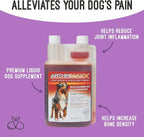 Dog Supplement for Joint Inflammation & Arthritis, Naturally Potent Dog Joint Care, Antioxidant Formula with MSM, Chondroitin, Vitamin C, & Glucosamine for Dogs, 32 fl oz
