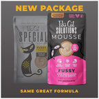 Tiki Cat Solutions Mousse Multipack Wet Cat Food, Fussy, Duck Liver & Egg, 2.4 oz. Pouch (12 Count)