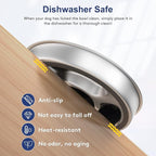 Slow Feeder Dog Bowl Stainless Steel, 2 Cups Metal Non-Slip Dog Food Bowls, Dog Water Bowl for Small & Medium Sized Dogs, Fun Bloat Stop Pet Bowl for Fast Eaters, Slows Down Pets Eating