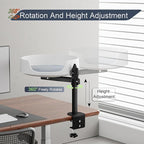 Cat Bed for Desk Elevated Cat House Over Desk Keeps Kitten Cat Close and Workspace Clear Cat Box with Pet Cushions (Straight Rod)